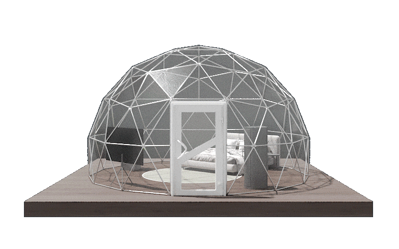 Glamping dome tent