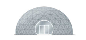 Glamping dome tent