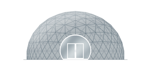 Glamping dome tent