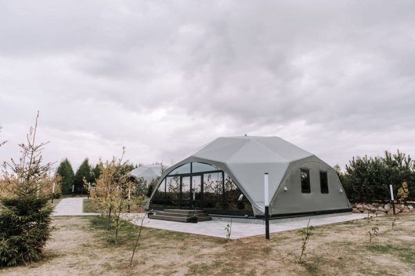 Wooden tents and awnings