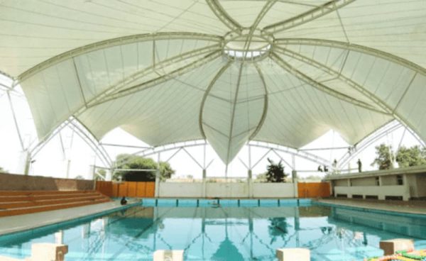 Swimming pool canopies