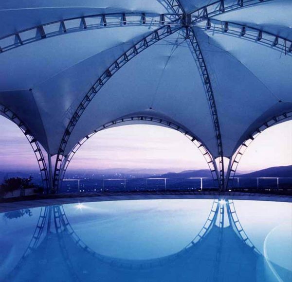 Swimming pool canopies