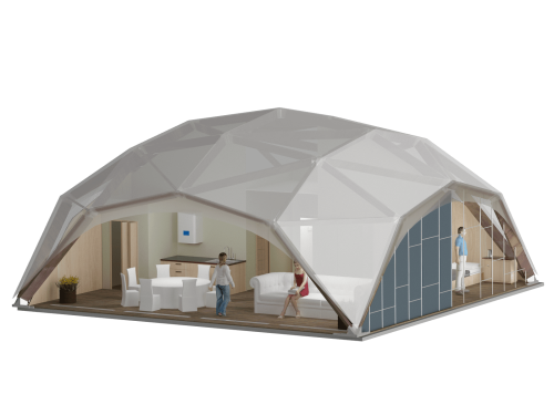 wooden tent